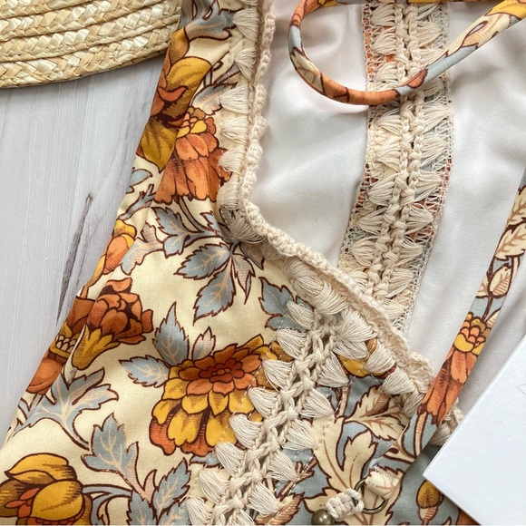 Zimmermann Crochet Keyhole One-Piece Swimsuit - Picture 4 of 8